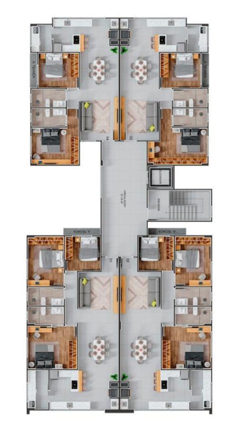 ALPHAVILLE RESIDENCIAL - Apartamentos 77 m² e 103 m² - Centro