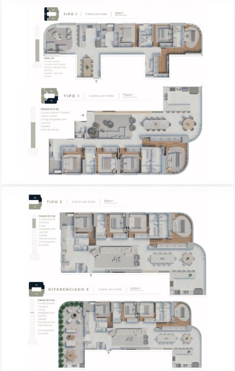Apartamento Central Tower - 173,74 m²