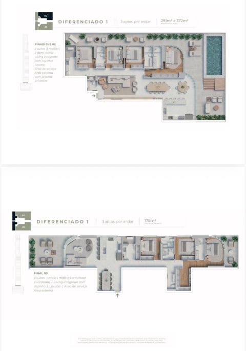 Apartamento Central Tower - 173,74 m²